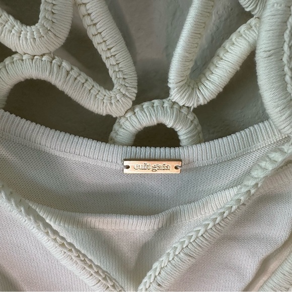 Cult Gaia Danica Crochet Sheer Mini Dress
Coverup Off White SZ S - Picture 11 of 15